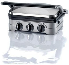 Cuisinart GR-4 Griddler Stainless-Steel 4-in-1 Grill/Griddle and Panini Press